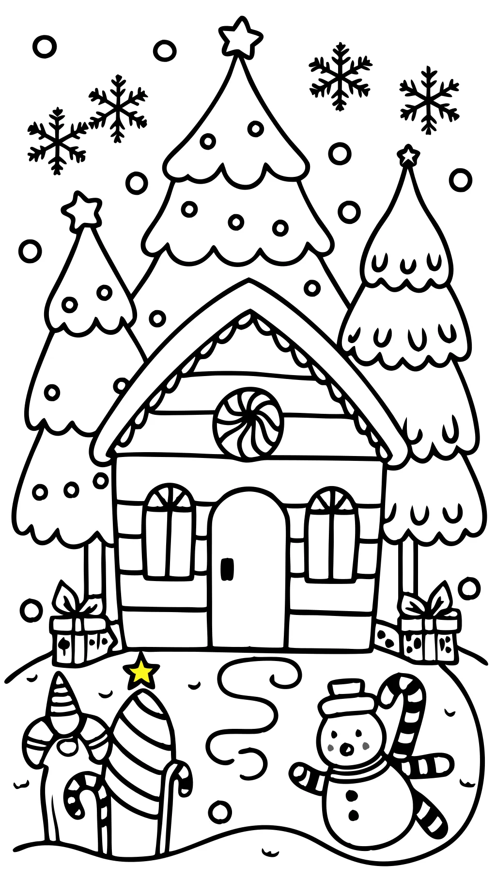 Fiches de coloriage de Noël pleine page